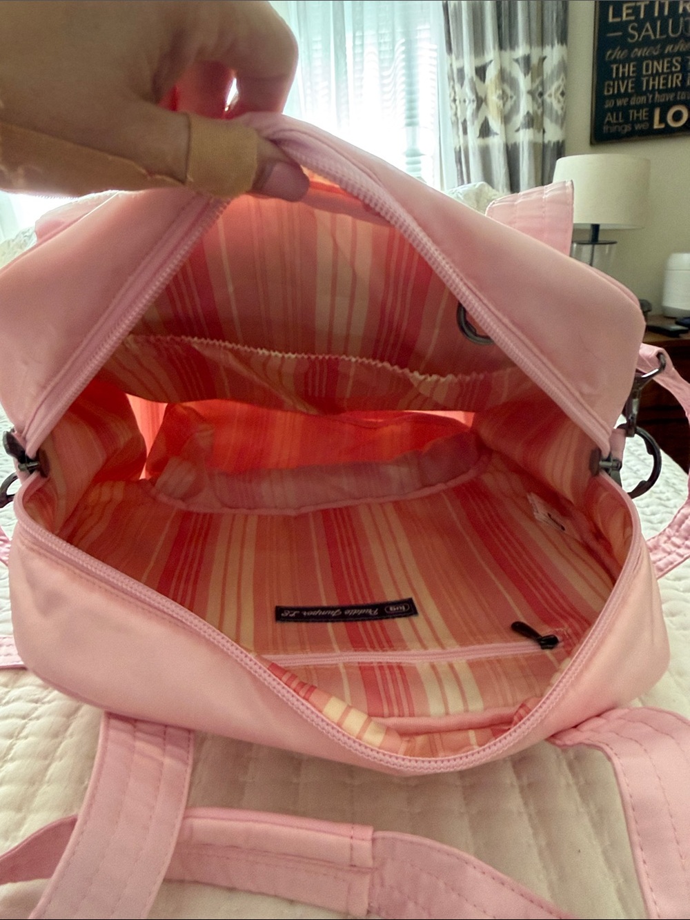lug Bubble Pink Puddle Jumper Overnight Tote - Picture 8 of 8